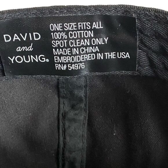 David and Young Cute, But Psycho Embroidered Black Hat Baseball Cap Adjustable - Picture 13 of 13